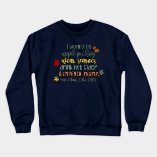 Impeach Trump Crewneck Sweatshirt